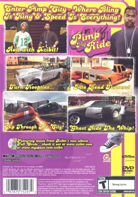 MTV Pimp My Ride box cover back